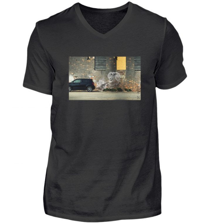 STÄUBCHENS FINEST | Shirt gegen Feinstaub - Herren V-Neck Shirt-16
