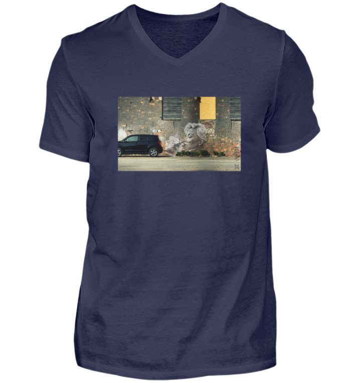 STÄUBCHENS FINEST | Shirt gegen Feinstaub - Herren V-Neck Shirt-198