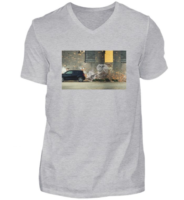 STÄUBCHENS FINEST | Shirt gegen Feinstaub - Herren V-Neck Shirt-17