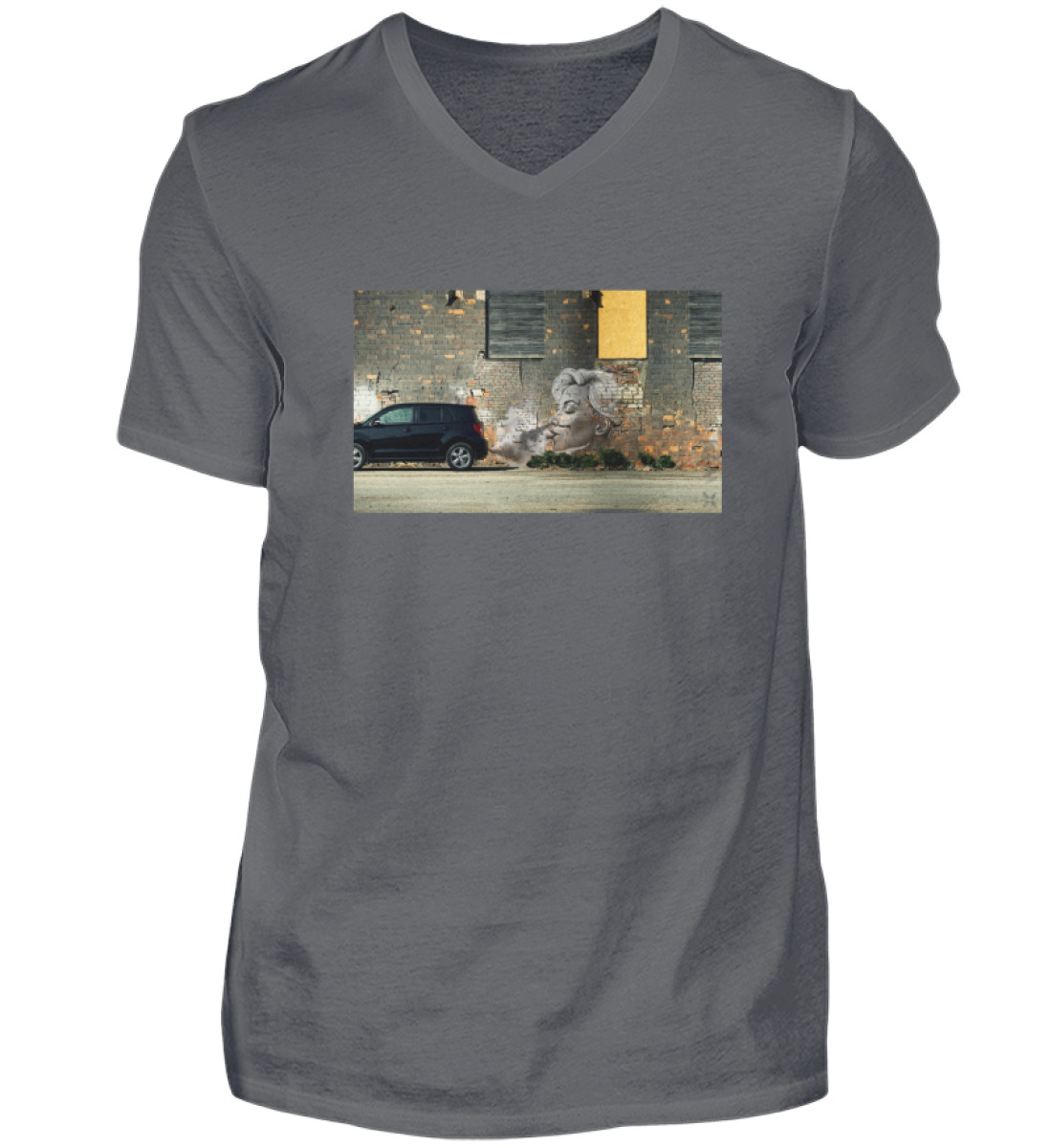 STÄUBCHENS FINEST | Shirt gegen Feinstaub - Herren V-Neck Shirt-70