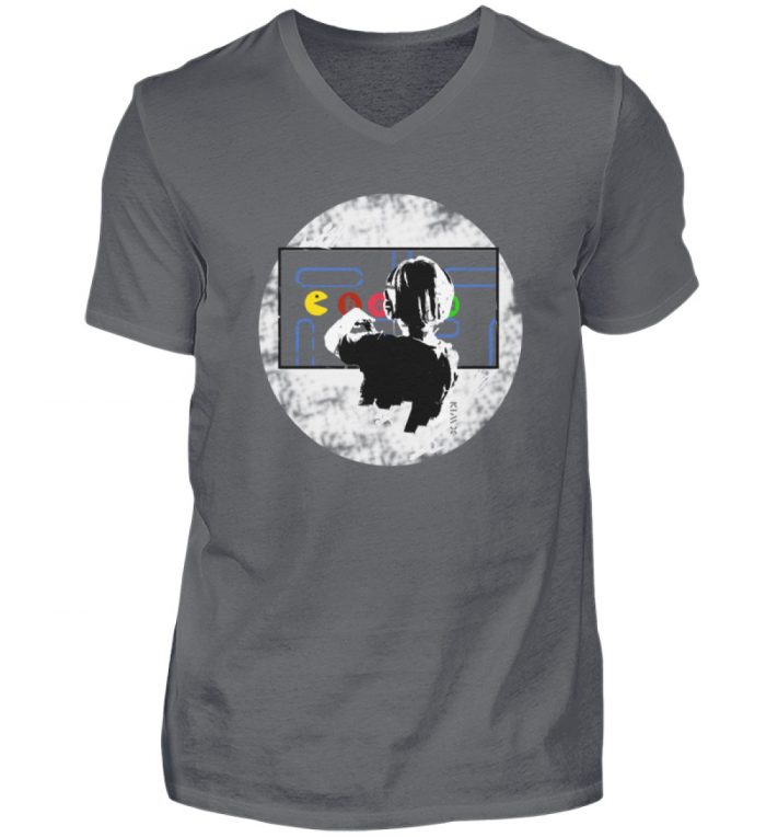 ENERGIEWENDE-GAME | Shirt zum Kampf der Erzeuger - Herren V-Neck Shirt-70