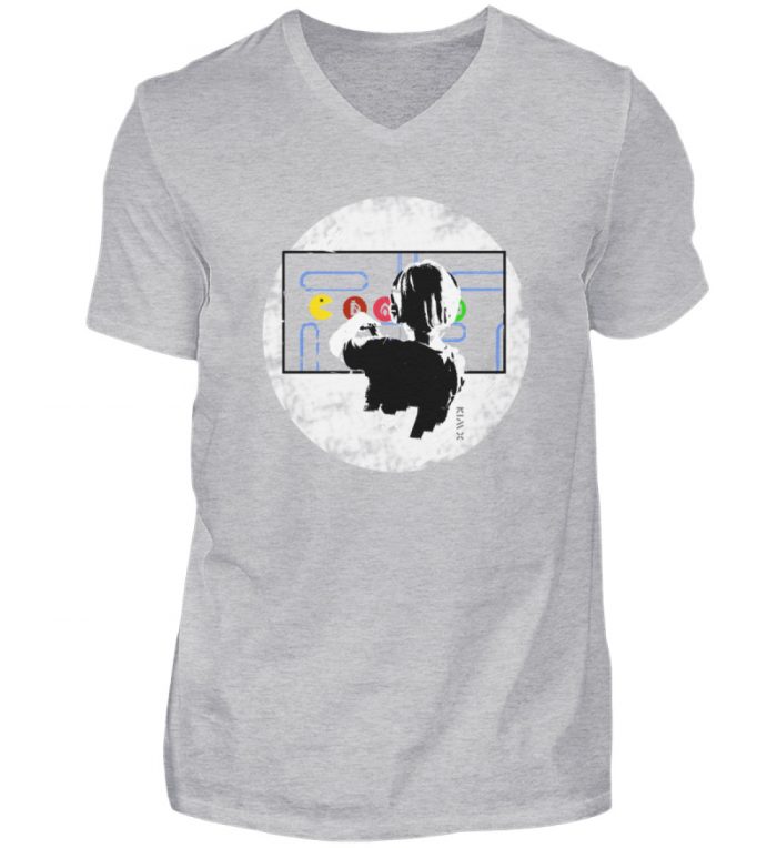 ENERGIEWENDE-GAME | Shirt zum Kampf der Erzeuger - Herren V-Neck Shirt-17
