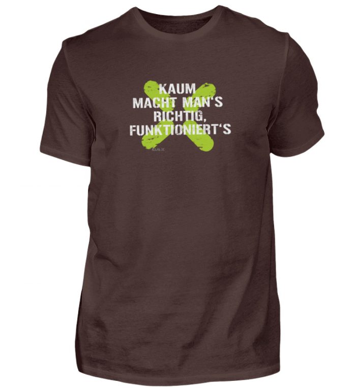 KAUM MACHT MAN-S RICHTIG | KIM X rundhals Shirt - Herren Shirt-1074