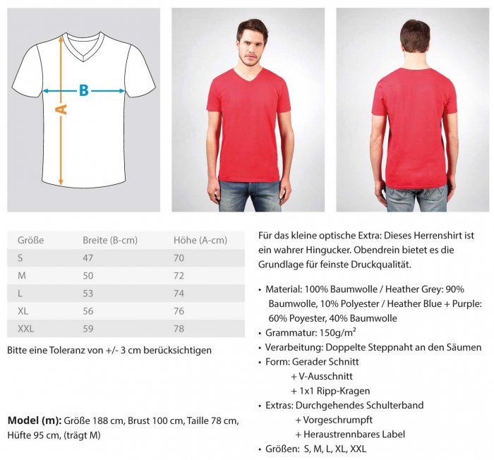 TAUSCH DEINEN ERZEUGER | KIM X Herren V-Neck Shirt  - Herren V-Neck Shirt – Bild 9