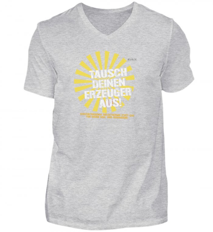 TAUSCH DEINEN ERZEUGER | KIM X Herren V-Neck Shirt - Herren V-Neck Shirt-236