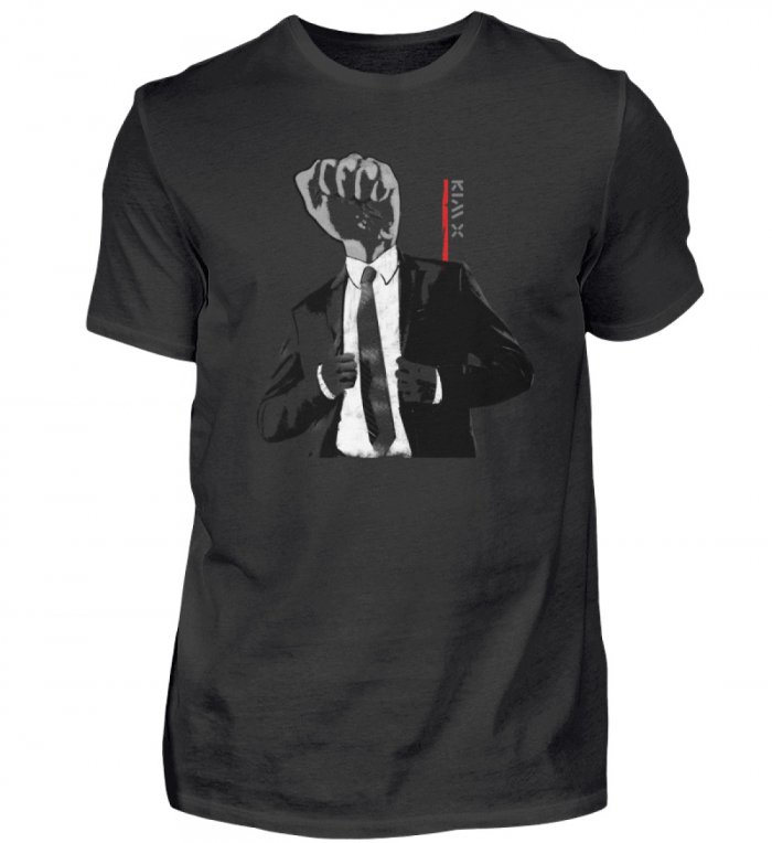 BUSINESS FIGHTER | KIM X Herren Shirt V-Neck  - Herren Shirt – Bild 3