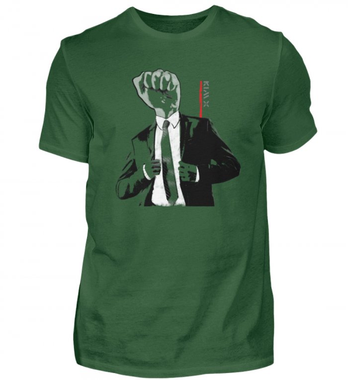 BUSINESS FIGHTER | KIM X Herren Shirt V-Neck  - Herren Shirt – Bild 4