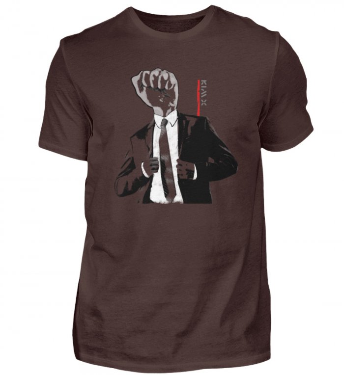 BUSINESS FIGHTER | KIM X Herren Shirt V-Neck  - Herren Shirt – Bild 7