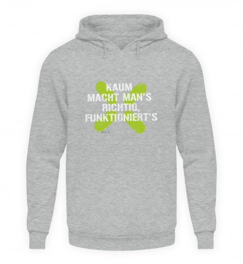 KAUM MACHT MAN-S RICHTIG | KIM X | - Unisex Kapuzenpullover Hoodie-6807