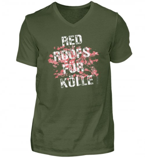 RED ROOFS FÜR KÖLLE | Shirt für die Stadt der roten Dächer - Herren V-Neck Shirt-2587